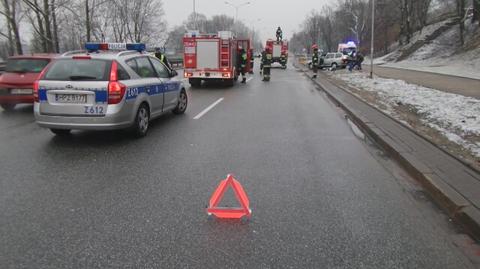 Renault uderzył w barierki