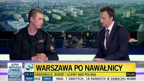 Mówi Michał Konopka z warszawskiej straży pożarnej