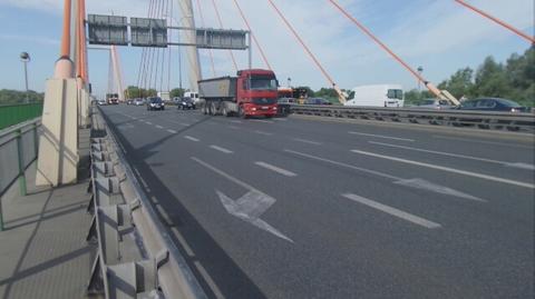 Zderzenie na moście w kierunku Pragi