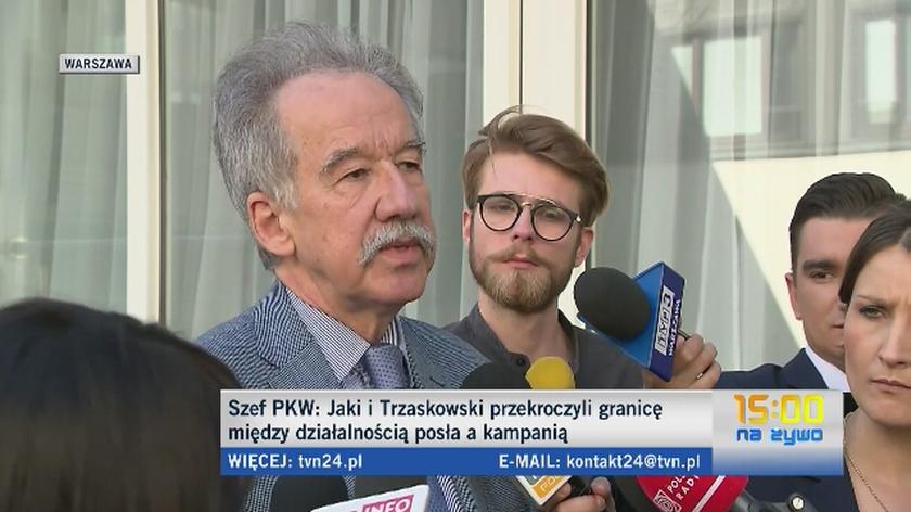 Szef PKW i kampani w Warszawie