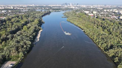 Wisła w Warszawie, 20 września 2024, po godzinie 7