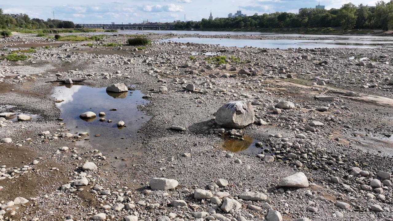 Poziom Wisły na długość palca. Najniższy wynik w historii pomiarów