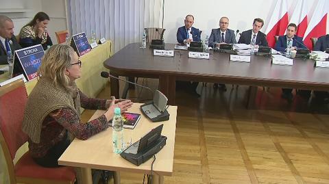 Ewa Andruszkiewicz przed komisją