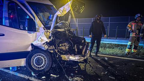 Wypadek na autostradzie A2