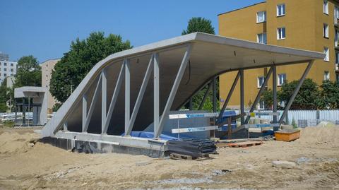 Budowa stacji metra Kondratowicza 