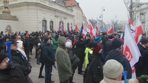 Protest w Śródmieściu