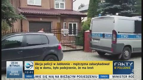 Akcja policji w Jabłonnie