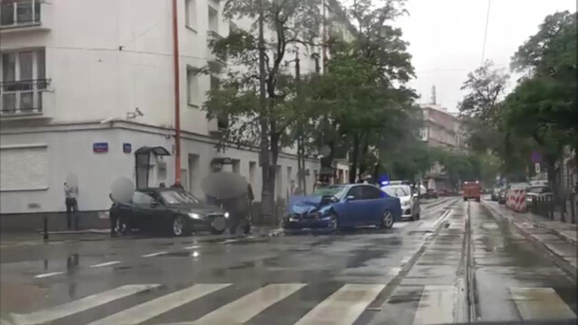 Wypadek na skrzyżowaniu Stalowej i Środkowej
