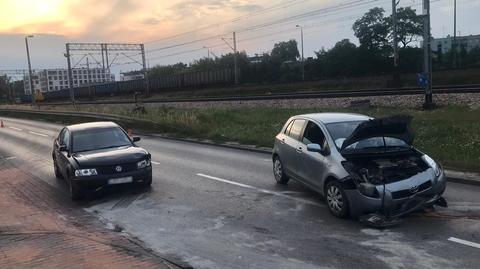 Zderzenie dwóch aut w Mińsku Mazowieckim 