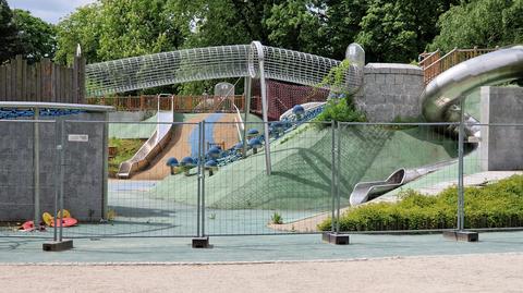 Plac zabaw w Parku Ujazdowskim wciąż pozostaje zamknięty