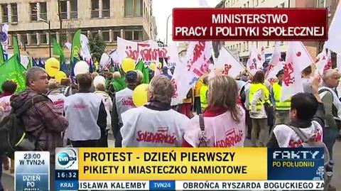 Pierwszy dzień protestów