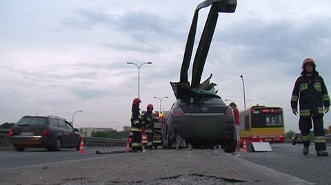 Środowy wypadek na Trasie Siekierkowskiej