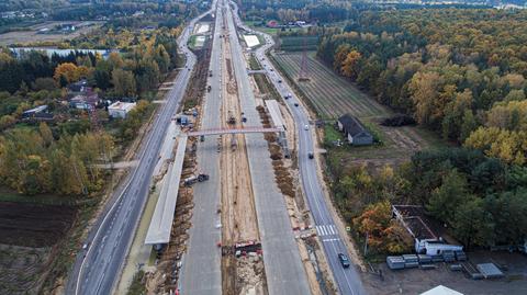 Budowa trasy S7 między Grójcem a Tarczynem - zdjęcia z 26 listopada