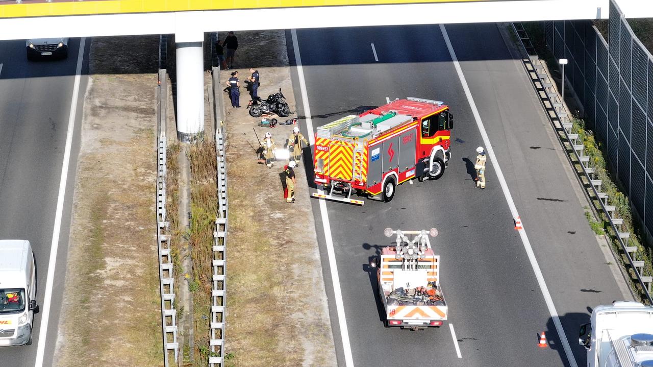 Wypadek na A2. Lądował śmigłowiec LPR
