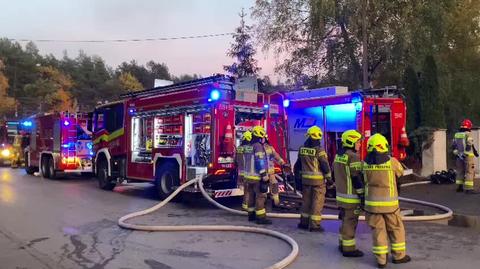 Pożar domu jednorodzinnego w Otwocku