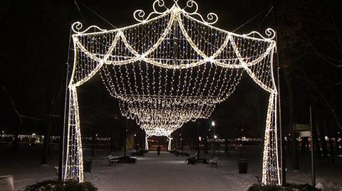 Świąteczna iluminacja w Wilanowie