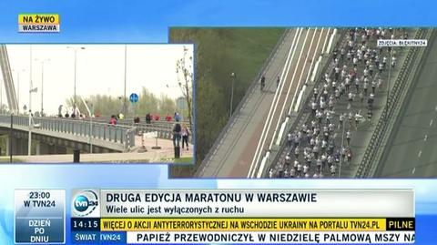 Maratończycy w Warszawie