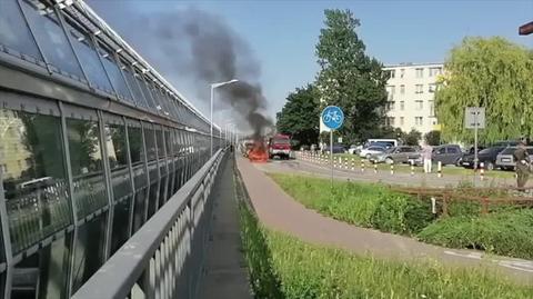 Pożar samochodu na Toruńskiej