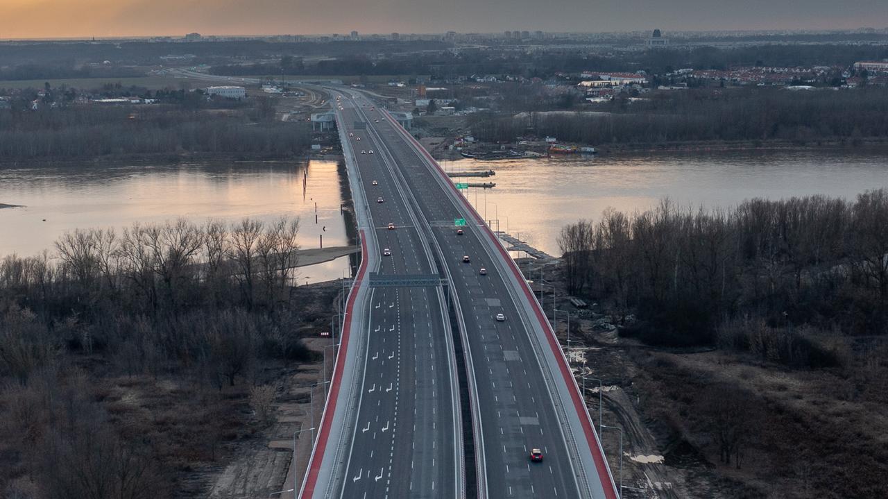 Zderzenie i korek na Południowej Obwodnicy Warszawy