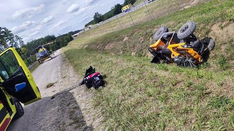 11-latek po wypadku na quadzie trafił do szpital