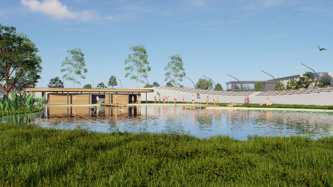 Pokazali koncepcję "Nowego Orła". Nietypowy basen wokół toru kolarskiego