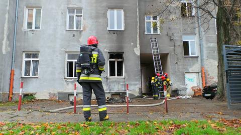 Pożar mieszkania przy Młynarskiej