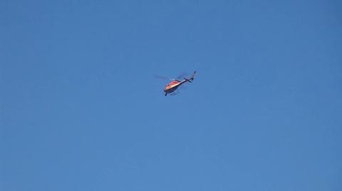 Helikopter nad Warszawą