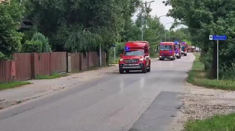 Akcja straży pożarnej w miejscowości Stanisławów Pierwszy