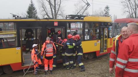 Dwa tramwaje zderzyły się na Odrowąża