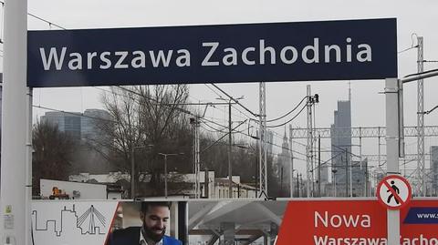 Sytuacja na stacji Warszawa Zachodnia (wideo z marca 2023 roku)