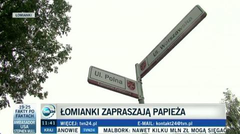 Łomianki zapraszają papieża