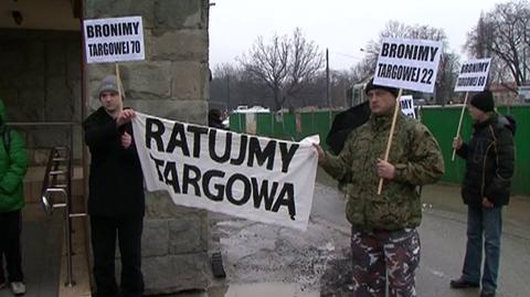 Protest mieszkańców Targowej