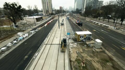 Budowa linii tramwajowej w ciągu ulicy Kasprzaka