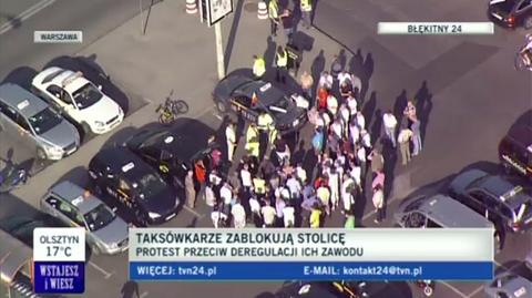 Protest na ulicach Warszawy