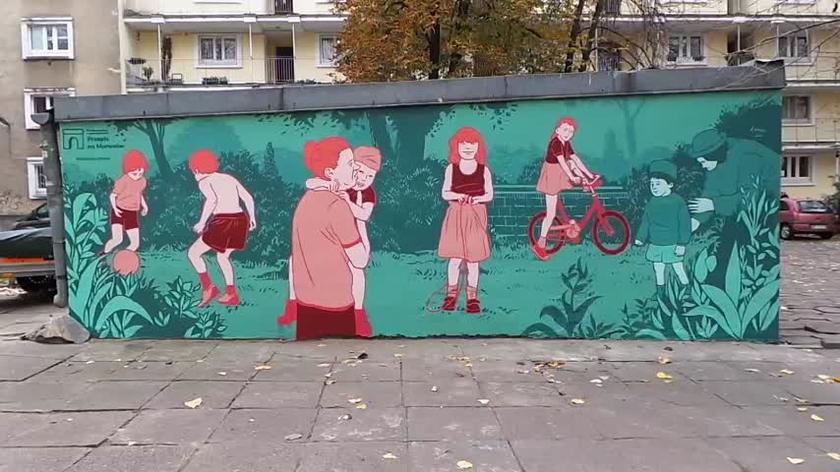 Kolejny mural z cyklu "Dzieci Muranowa"