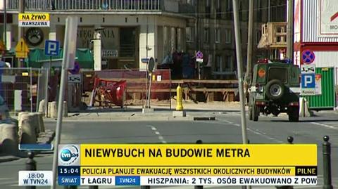 Plac Powstańców zagrodzony