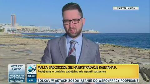 Reporter TVN24 o ekstradycji Kajetana P