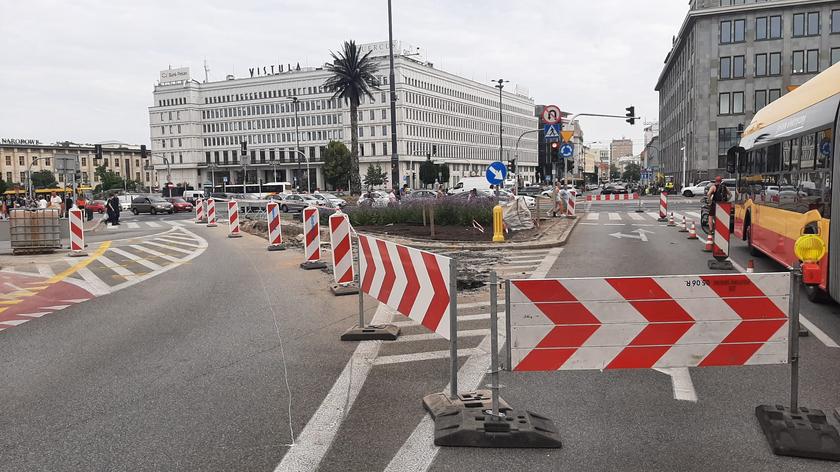 Prace prowadzone w rejonie ronda de Gaulle'a