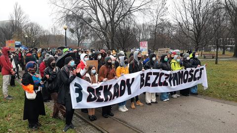 Aktywiści klimatyczni na Wawelskiej