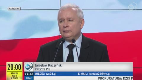 Jarosław Kaczyński o wycince drzew