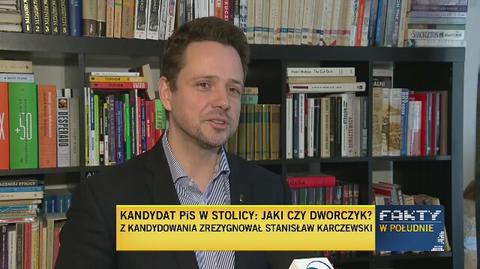 Trzaskowski o rezygnacji Karczewskiego 