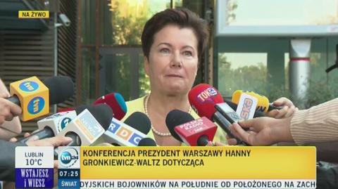 Konferencja Hanny Gronkiewicz - Waltz