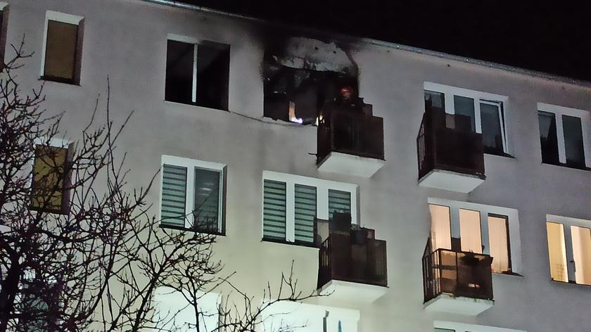 Pożar mieszkania w kamienicy przy Łabiszyńskiej