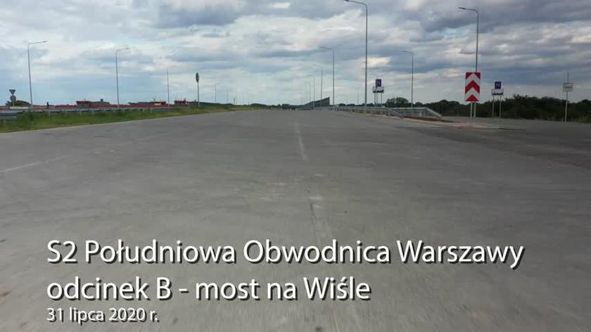 Południowa Obwodnica Warszawy, odcinek B z mostem na Wiśle
