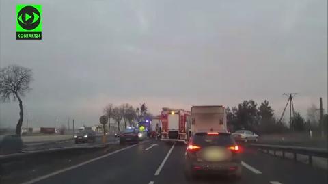 Wypadek w okolicach Łomianek