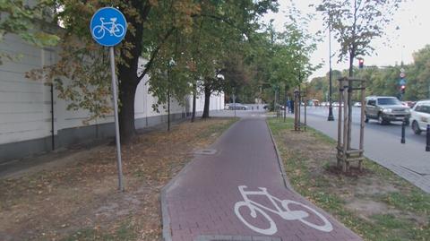 Ścieżka rowerowa na Belwederskiej