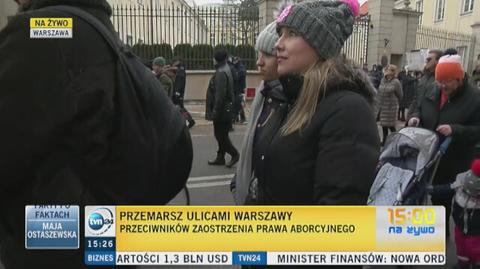 Marsz ruszył w kierunku Sejmu