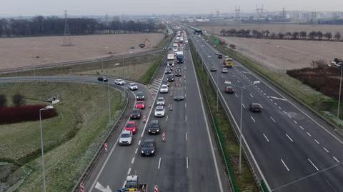 Utrudnienia na trasie S8