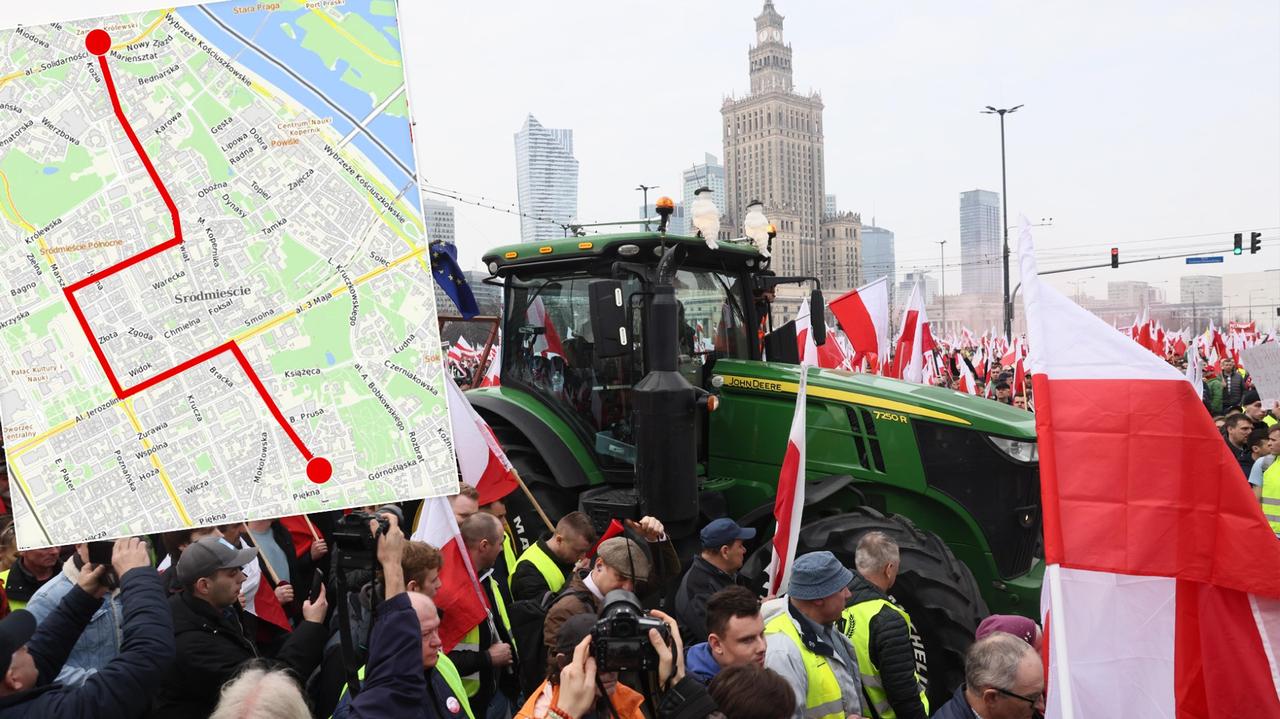 Rolnicy wracają protestować do Warszawy. Przejdą z placu Zamkowego przed Sejm