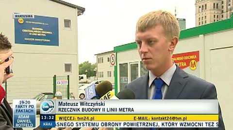 "Wisłostrada potrzebuje więcej badań" mówi Mateusz Witczyński, rzecznik budowy II linii metra 